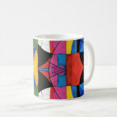 Kaleidoskop-Geometrie Kaffeetasse (VorderseiteRechts)