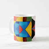 Kaleidoskop-Geometrie Kaffeetasse (Vorderseite Links)