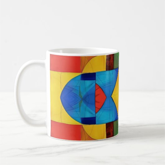Kaleidoskop-Geometrie Kaffeetasse (Links)