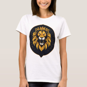 Kaleidoskop-Geometrisches-Löwen-T-Shirt T-Shirt