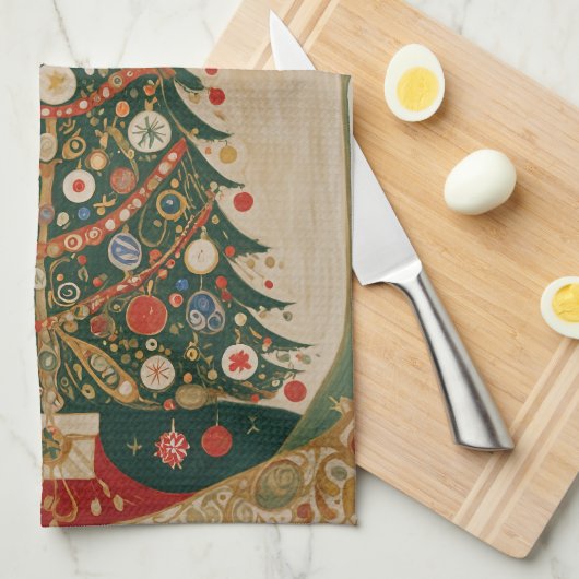 Kaleidoskop Geschirrtuch (Viertel Falte)