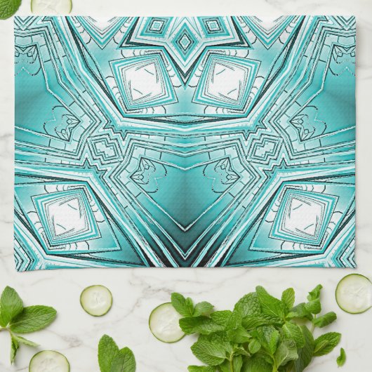 Kaleidoskop Geschirrtuch (Gefaltet)