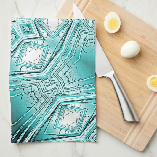 Kaleidoskop Geschirrtuch (Viertel Falte)