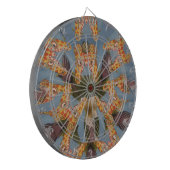 Kaleidoskop Giraffe Mandala: Abstrakte Safari Art Dartscheibe (Vorderseite Links)