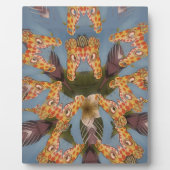 Kaleidoskop Giraffe Mandala: Abstrakte Safari Art Fotoplatte (Vorderseite)