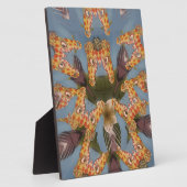 Kaleidoskop Giraffe Mandala: Abstrakte Safari Art Fotoplatte (Seite)