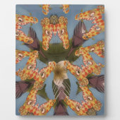 Kaleidoskop Giraffe Mandala: Abstrakte Safari Art Fotoplatte (Vorderseite)