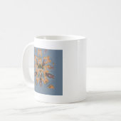 Kaleidoskop Giraffe Mandala: Abstrakte Safari Art Kaffeetasse (Vorderseite Links)
