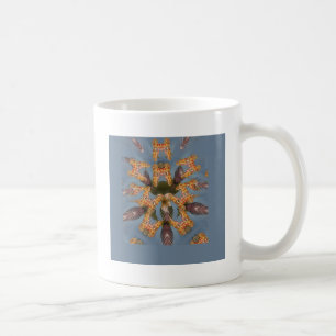 Kaleidoskop Giraffe Mandala: Abstrakte Safari Art Kaffeetasse