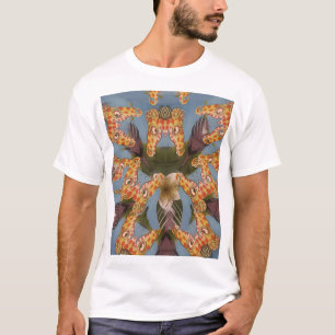 Kaleidoskop Giraffe Mandala: Abstrakte Safari Art T-Shirt