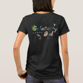 Kaleidoskop Girl: Einfache, hellfarbene Crew Neck T-Shirt