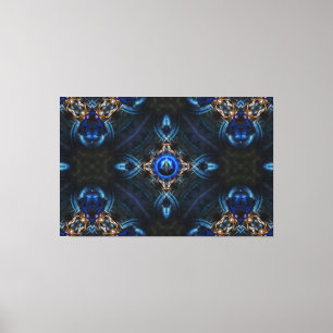 Kaleidoskop Golden Blue x75 Canvas Print Leinwanddruck