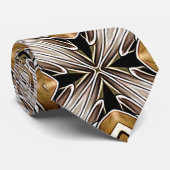 Kaleidoskop Golden Bronze Muster Krawatte (Gerollt)