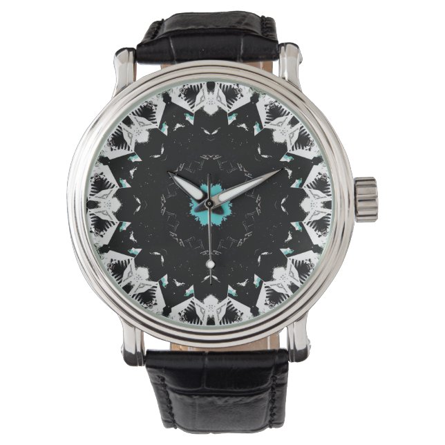 Kaleidoskop Gothic Armbanduhr (Vorderseite)