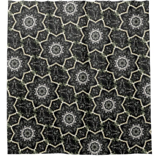 Kaleidoskop Gothic Small HB diag Duschvorhang (Vorderseite)