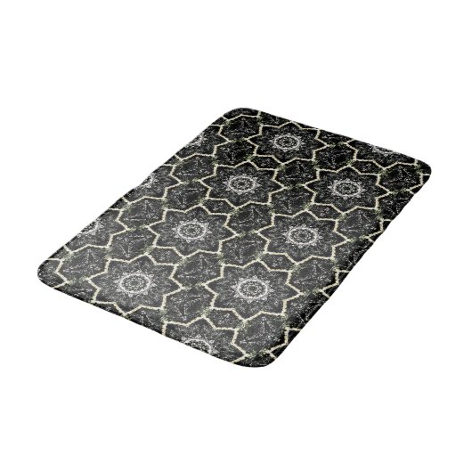 Kaleidoskop Gothic Small HD Badematte (Schrägansicht)