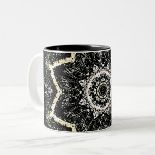 Kaleidoskop-Gotik Zweifarbige Tasse