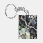 "Kaleidoskop Graphics No.1 Shifting Glass" Schlüsselanhänger (Vorderseite links)