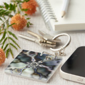 "Kaleidoskop Graphics No.1 Shifting Glass" Schlüsselanhänger (Vorderseite rechts)