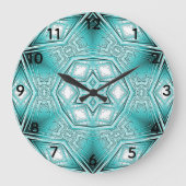 Kaleidoskop Große Wanduhr (Vorderseite)