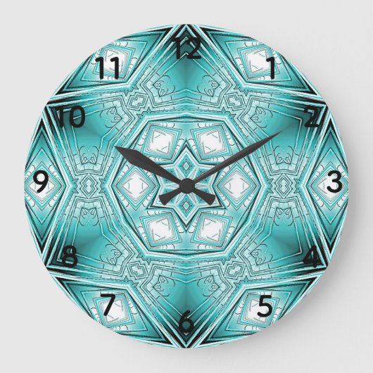 Kaleidoskop Große Wanduhr (Vorderseite)