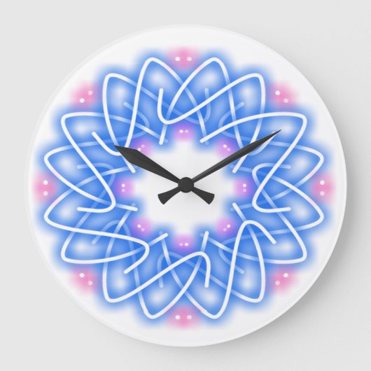 Kaleidoskop Große Wanduhr (Vorderseite)