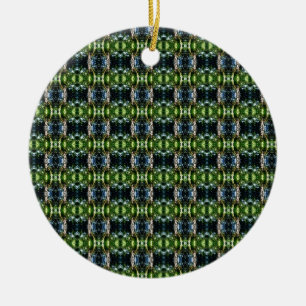 Kaleidoskop Grün Keramik Ornament