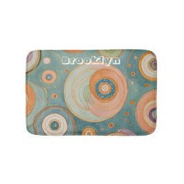 Kaleidoskop Harmonie: Die wirbeligen, pastellfarbe Badematte