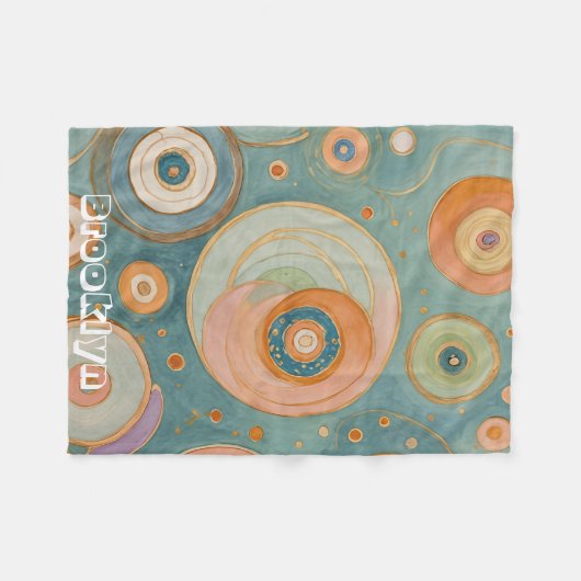 Kaleidoskop Harmonie: Die wirbeligen, pastellfarbe Fleecedecke (Vorderseite (Horizontal))