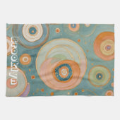 Kaleidoskop Harmonie: Die wirbeligen, pastellfarbe Geschirrtuch (Horizontal)