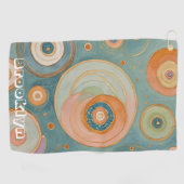 Kaleidoskop Harmonie: Die wirbeligen, pastellfarbe Golfhandtuch (Horizontal)