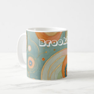 Kaleidoskop Harmonie: Die wirbeligen, pastellfarbe Kaffeetasse