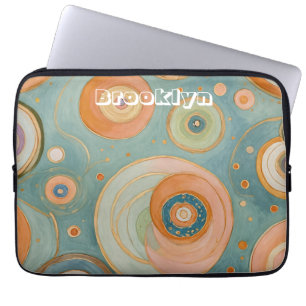 Kaleidoskop Harmonie: Die wirbeligen, pastellfarbe Laptopschutzhülle