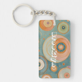 Kaleidoskop Harmonie: Die wirbeligen, pastellfarbe Schlüsselanhänger