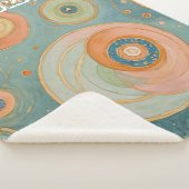 Kaleidoskop Harmonie: Die wirbeligen, pastellfarbe Sherpadecke (3/4)