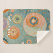 Kaleidoskop Harmonie: Die wirbeligen, pastellfarbe Sherpadecke (Vorderseite (Horizontal))