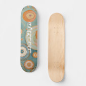 Kaleidoskop Harmonie: Die wirbeligen, pastellfarbe Skateboard (Vorderseite)