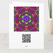 Kaleidoskop-Hearts painting kaleidoskop Karte (Rückseite)