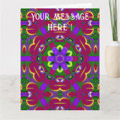 Kaleidoskop-Hearts painting kaleidoskop Karte (Vorderseite)