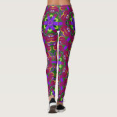 Kaleidoskop-Hearts painting kaleidoskop Leggings (Rückseite)