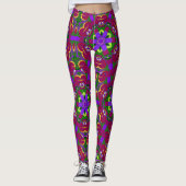 Kaleidoskop-Hearts painting kaleidoskop Leggings (Vorderseite)