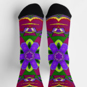 Kaleidoskop-Hearts painting kaleidoskop Socken (Oben)