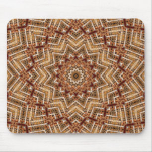 Kaleidoskop Hellbrauner Stern Mousepad