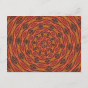 Kaleidoskop Herbstfarben Postkarte