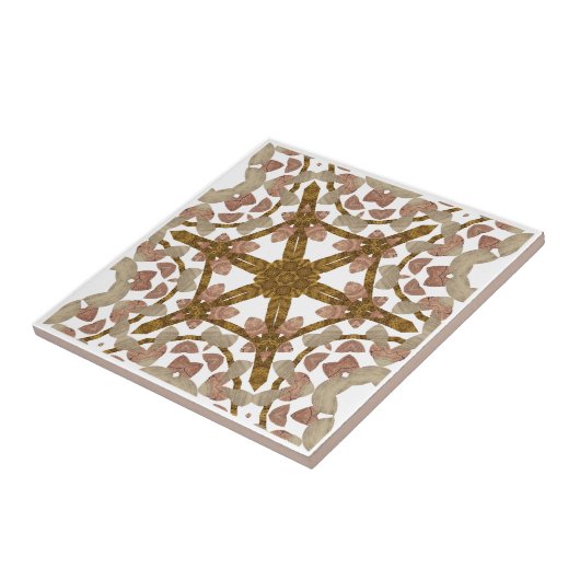 Kaleidoskop Holz - Wood Kaleidoskop Fliese (Seite)