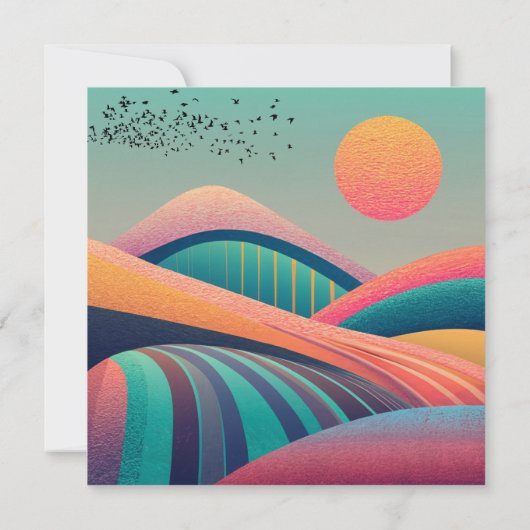 Kaleidoskop Hügel Landschaft (Rückseite)