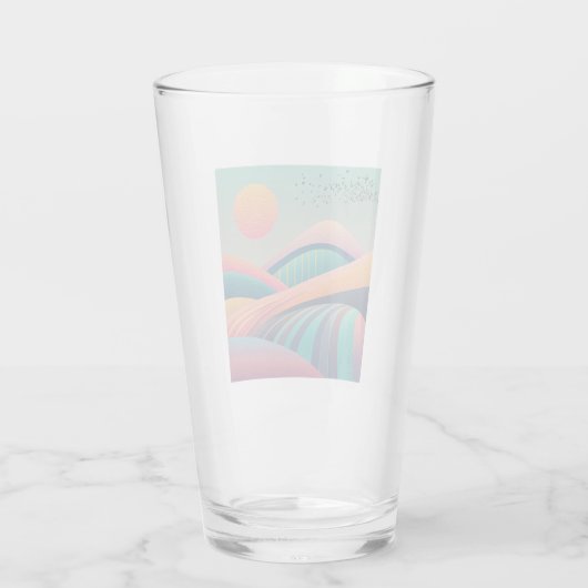 Kaleidoskop Hügel Landschaft Glas (Rückseite)