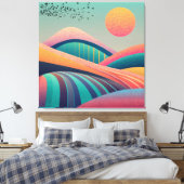Kaleidoskop Hügel Landschaft Leinwanddruck (Insitu (Schlafzimmer))
