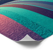 Kaleidoskop Hügel Landschaft Poster (Ecke)