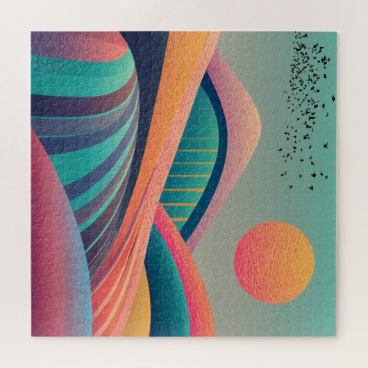 Kaleidoskop Hügel Landschaft Puzzle (Horizontal)